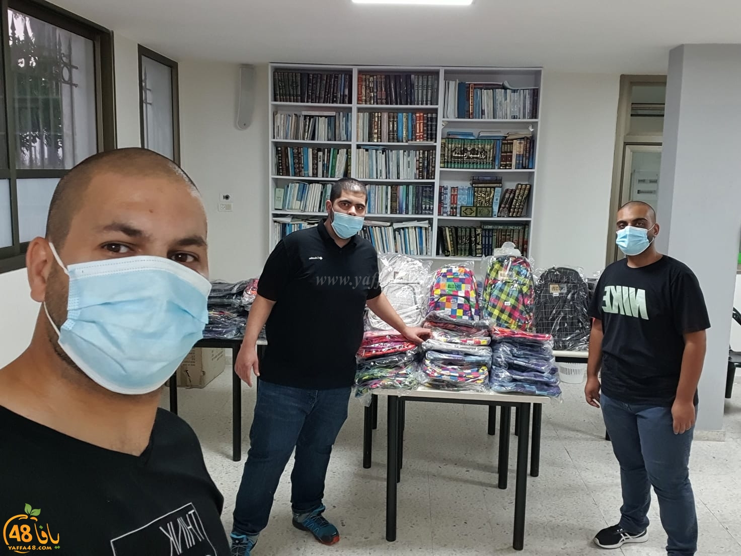 يافا: الحركة الإسلامية توزع 150 حقيبة مدرسية على الطلاب المستحقين